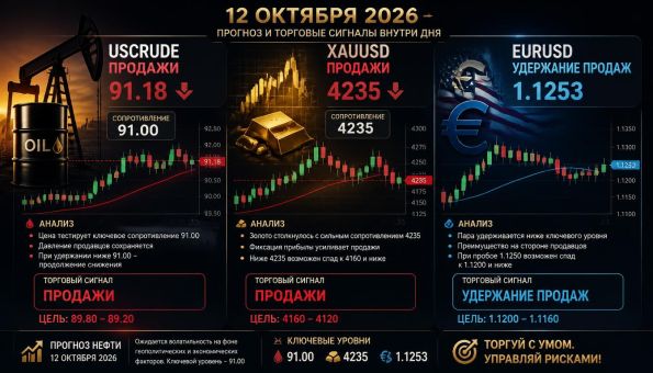 Нефть золото EURUSD прогноз и сигналы трейдерам 12.10.2026 (ии)