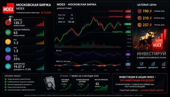 Московская Биржа MOEX технический анализ и инвестиции