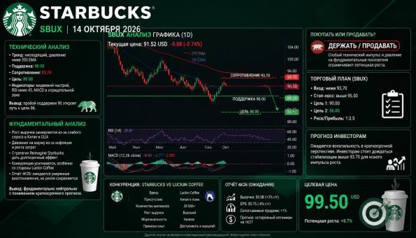 ����� Starbucks ����������� ������ 14 ������� 2026