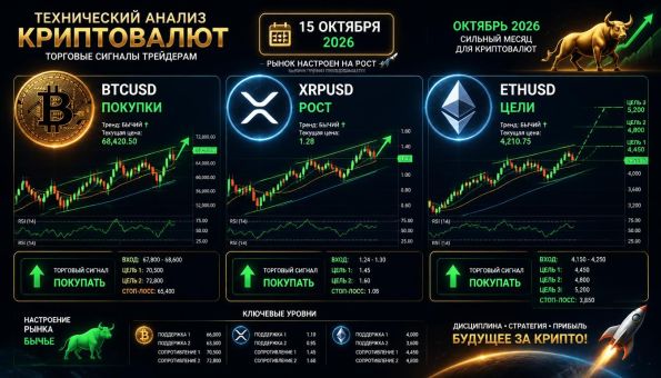 ������������ �������� ������ BTCUSD XRPUSD ETHUSD 15 ������� 2026 (��)
