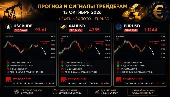 ����� ������ EURUSD ������� � ������� ��������� 13.10.2026