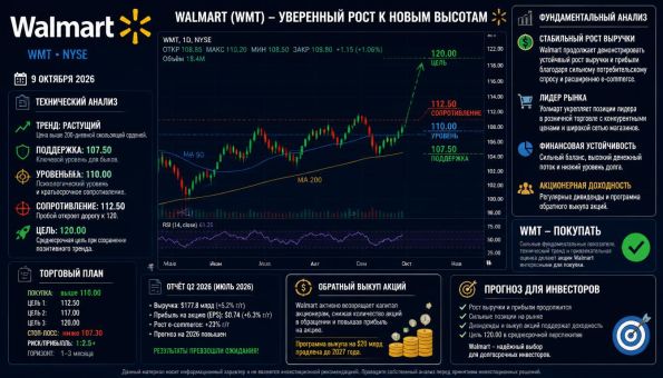 ����� Walmart ����������� ������ 9 ������� 2026