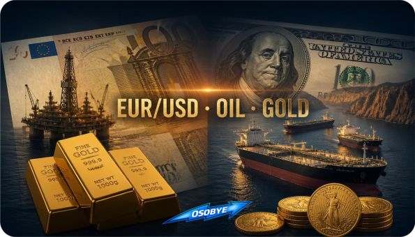 ������ ��: ��������� � ������� EUR/USD � OIL � GOLD