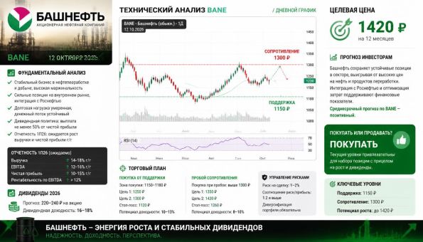 Акции Башнефть технический анализ 12 октября 2026 (ии)