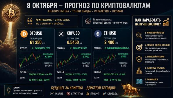 ������������ �������� ������ BTCUSD XRPUSD ETHUSD 8 ������� 2026 (��)