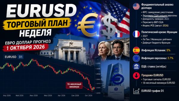 EURUSD торговый план на неделю 01.10.2026